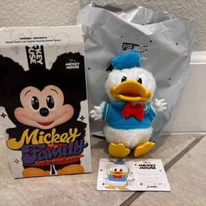 Disney Mickey Family Donald Duck Plush Keychain - Blue and Red